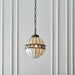 Tiffany Glass Hanging Ceiling Pendant Light Bronze & Natural Globe Shade i00117 Loops