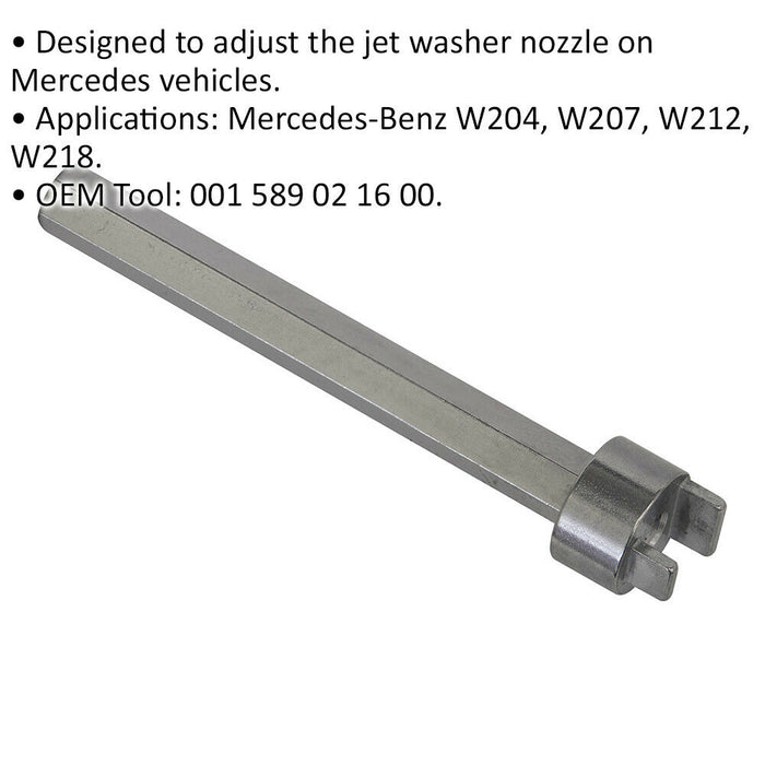 Washer Jet Adjustment Tool for Mercedes-Benz Vehicles - Windscreen Washer Loops