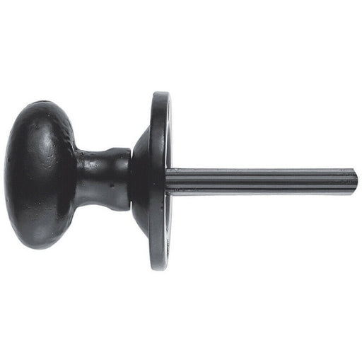 Oval Rack Bolt Thumbturn Lock Steel Spline Spindle 36mm Rose Black Antique Loops