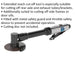 Long Reach Straight Air Cut Off Tool - 75mm Disc - 1/4" BSP Inlet - 20000 RPM Loops