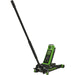 Twin Piston Hydraulic Trolley Jack - 3000kg Capacity - 533mm Max Height - Green Loops