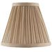6" Luxury Round Tapered Lamp Shade Beige Pleated Organza Modern Elegant Drum Loops