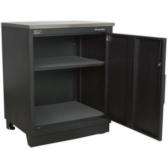 775mm Heavy Duty Modular Floor Cabinet - One Door - Steel - Adjustable Shelf Loops