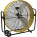 30" Industrial High Velocity Drum Fan - 2 Speed Settings - Wheeled Stand - 110V Loops