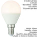 E14 Mini Edison Screw Dimmable LED Light Bulb 4.5W Warm White Frosted GOLF Lamp Loops