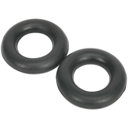 2 PACK Rubber Exhaust Mount - 59mm x 59mm x 13.5mm - Anti Vibration Hanger Loops