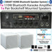 110W Bluetooth Amplifier & 2x 80W White Shelf Speakers Compact Wireless HiFi Kit