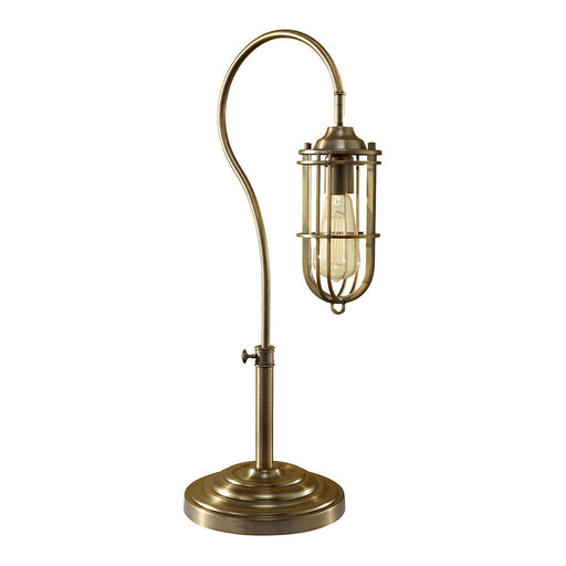 Table Lamp Lamp Cage Alter Height Dark Antique Brass LED E27 60W Loops