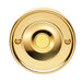 Decorative Door Bell Cover Polished Brass 65 x 7mm Round Sleek Button Plate Loops