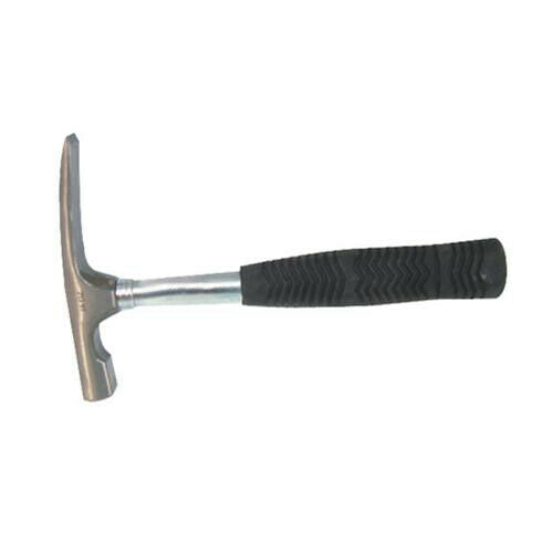 16oz Tubular Steel Shaft Brick Hammer Heavy Duty Rubber Handle Loops