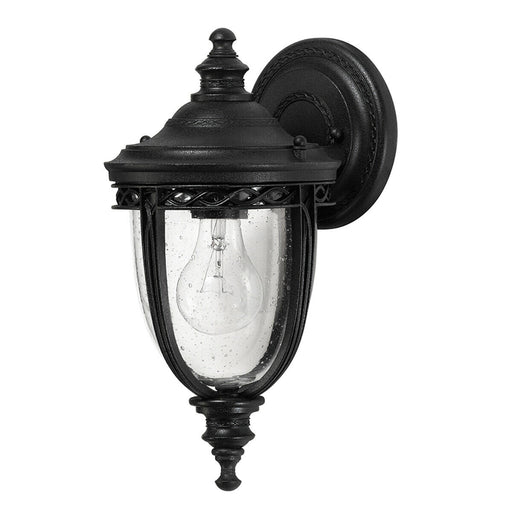 Outdoor IP44 Wall Light Sconce Black LED E27 60W Bulb Outside External d00712 Loops