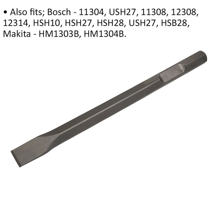 30 x 450mm Impact Breaker Chisel - Bosch 11304 & Other Models - Demolition Steel Loops