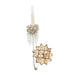 Wall Light Carved Cut Glass Crystals Beige Patina/Gold LED E14 60W Loops