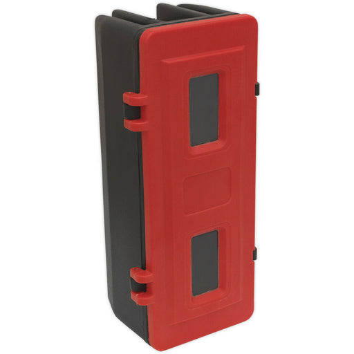 Fire Extinguisher Cabinet - Durable Composite Material - Holds One Extinguisher Loops