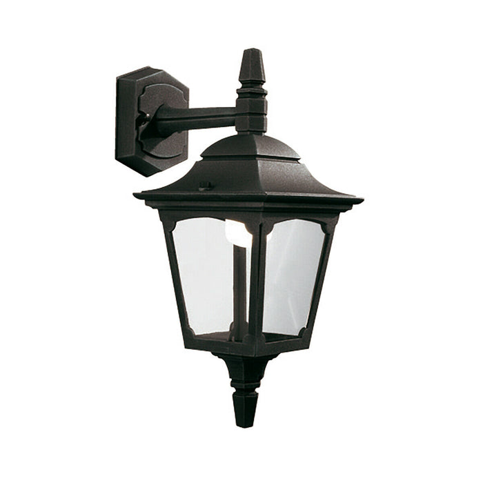 Outdoor IP44 Wall Light Sconce Black LED E27 100W Bulb External d00314 Loops
