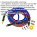 15m Heavy Duty Air Hose Kit - 1/4 Inch BSP Unions Leader Hose Adaptors and Tape Loops