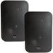 2x 6.5" 200W Moisture Resistant Stereo Loud Speakers 8Ohm Black Wall Mounted