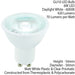 6W LED GU10 Light Bulb Daylight White 6000K 420 Lumen Outdoor & Bathroom Lamp Loops
