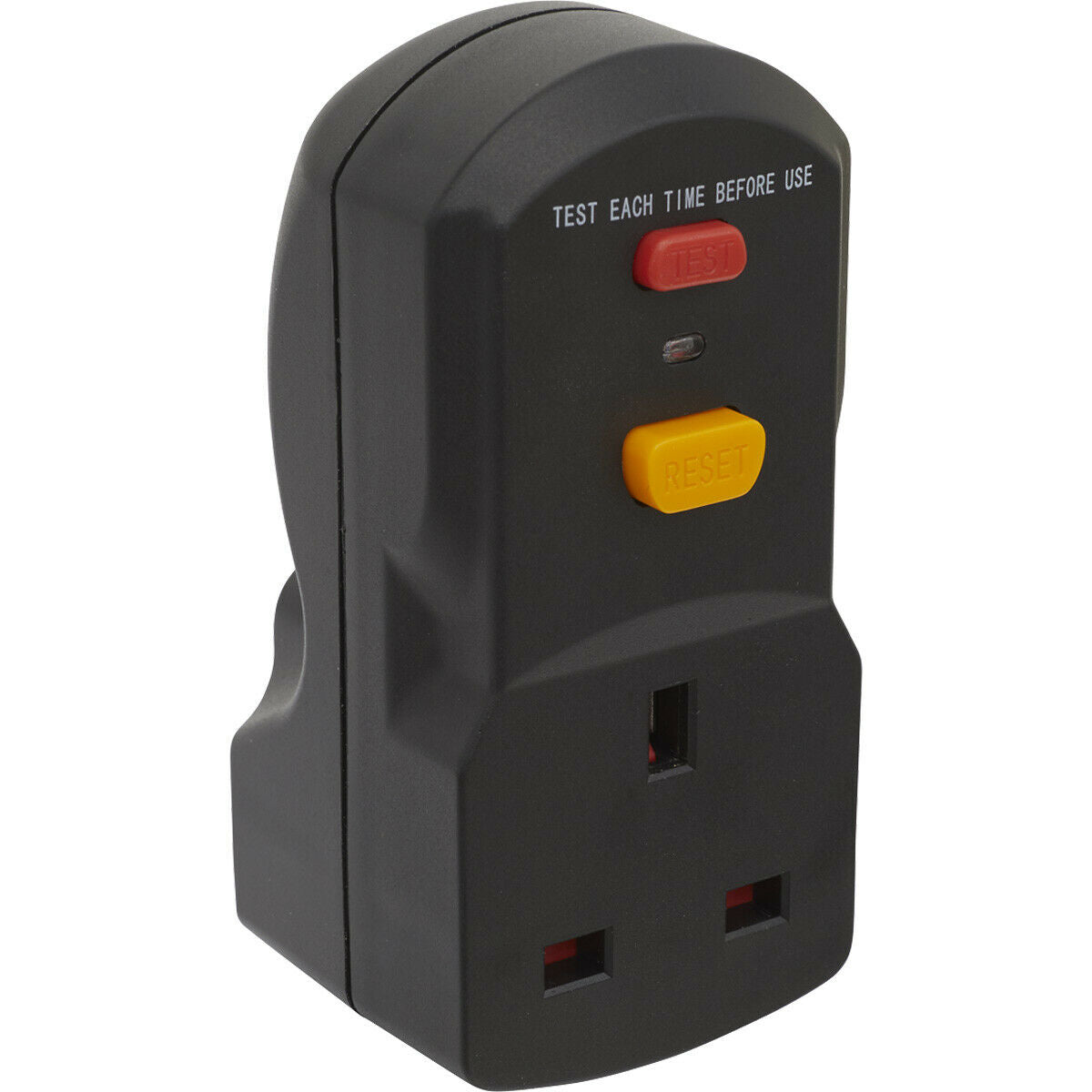 Single 230V Socket RCD Safety Adaptor - 2990W Max Load - Cut Out Prote ...