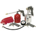 5 Piece Air Accessory Kit - Compressed Air Tools - Gauge Spray Gun Inflator Hose Loops