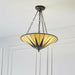 Tiffany Glass Hanging Ceiling Pendant Light Dark Bronze 3 Lamp Shade i00096 Loops
