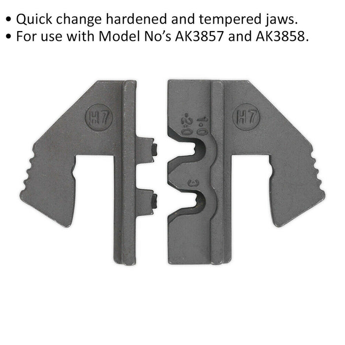 Delphi Weather Pack Jaws - 1-2mm² & 3mm² Terminals - For ys00906 & ys00907 Loops