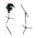 2x ADJUSTABLE MIC/MICROPHONE CLIP HOLDER STAND REMOVABLE Boom Arm Loops