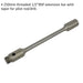 250mm Threaded Extension Rod - 1/2" BSP - Hole Saw Extension Bar - Taper Loops