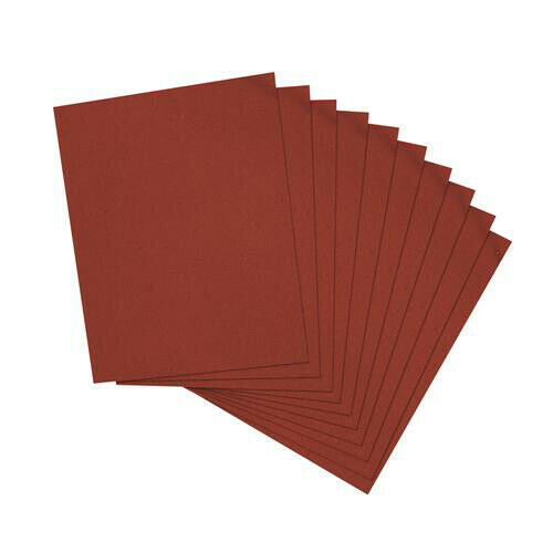 10 Pack 120 Grit 230mm x 280mm Emery Cloth Sheets Metal Sanding Rust Removal Loops