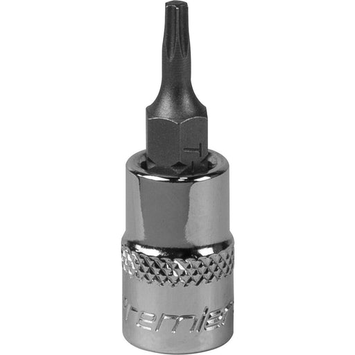 T10 TRX Star Socket Bit - 1/4" Square Drive - PREMIUM S2 Steel Head Knurled Grip Loops