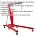 1 Tonne Folding Engine Crane - Side Pump Access - Heavy Duty Castors - Workshop Loops