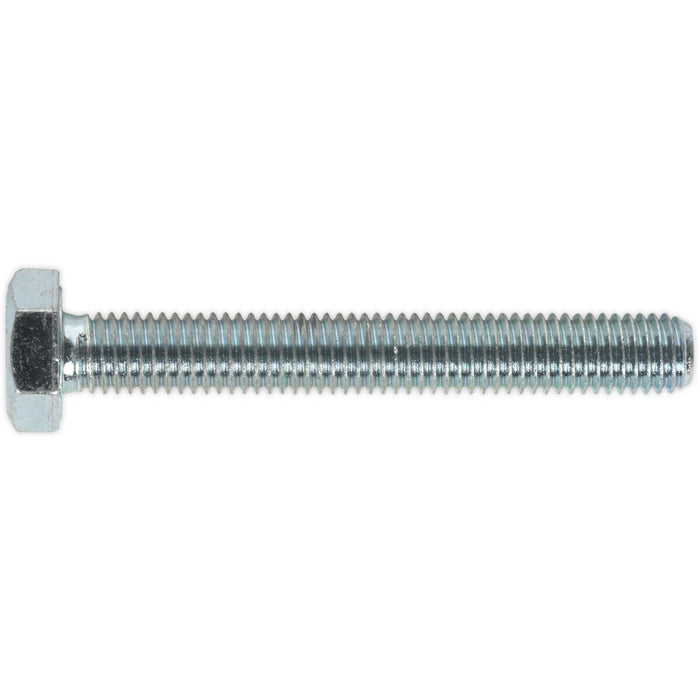 25 PACK HT Setscrew - M10 x 75mm - Grade 8.8 Zinc - Fully Threaded - DIN 933 Loops