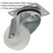 80mm Swivel Plate Castor Wheel - 34mm Tread - Non-Marking Polyamide Wheel Loops