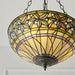 Tiffany Glass Hanging Ceiling Pendant Light Large Bronze Feature Shade i00070 Loops