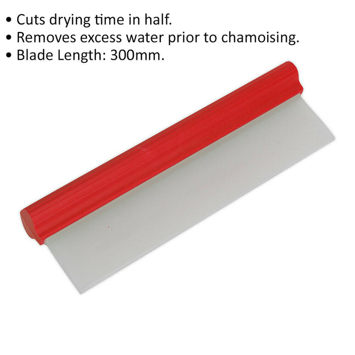 300mm Aqua Flexi-Blade - Easily Remove Excess Water - Water Scraper Blade Loops