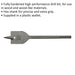 28 x 152mm Fully Hardened Wood Drill Bit - Hex Shank - High Performance Woodwork Loops