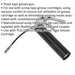 Pistol Style Screw-Type Grease Gun - Vacuum Suction - Flexible Extension Tube Loops