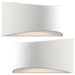 2 PACK 300mm LED Wall Light Warm White White (ready to paint) Curved Bed Lamp Loops