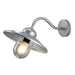 Outdoor IP44 Wall Light 304 SS / Silver LED E27 60W Bulb External Loops