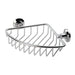 2x Bathroom Corner Shower Soap Basket Concealed Fix 147 x 147mm Chrome Loops
