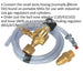 Industrial MIG Gas Regulator Kit - 1.5m Hose Length -  Portable MIG Conversion Loops