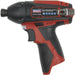 12V Cordless Impact Driver - 1/4" Hex Drive - BODY ONLY - Variable Speed Loops