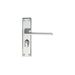 Flat Straight Lever on Bathroom Backplate Handle 180 x 40mm Polished Chrome Loops