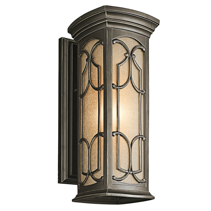 Outdoor IP44 Wall Light Sconce Olde Bronze LED E27 100W Bulb External d01694 Loops