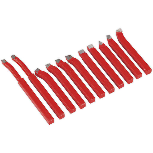 11 Piece HSS Cutter Tool Set - 8 x 8mm Section - Suitable For ys08845 Lathe Loops