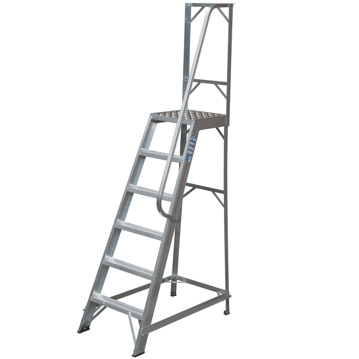 1.5m Heavy Duty Single Sided Fixed Step LaddersÃƒâ€šÃ¢â‚¬â€œHandrail P ...