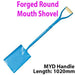 Solid Forged Steel 1020mm Round Mouth Digging Shovel MYD Handle Gardening Tool Loops