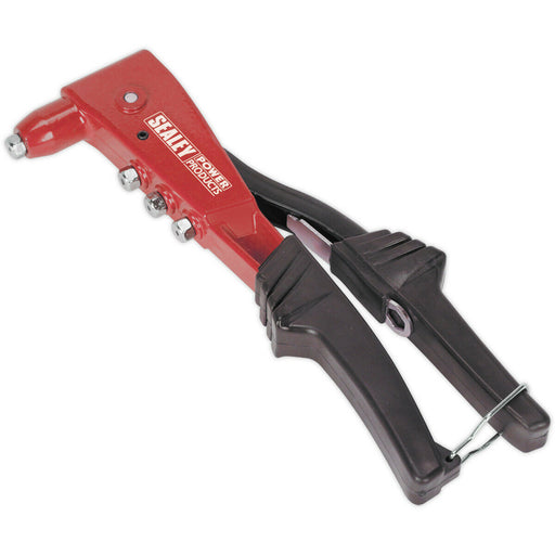 PREMIUM Riveter Tool Kit - Adjustable Nozzle 250mm Heavy Duty Grip Rivet Gun Loops
