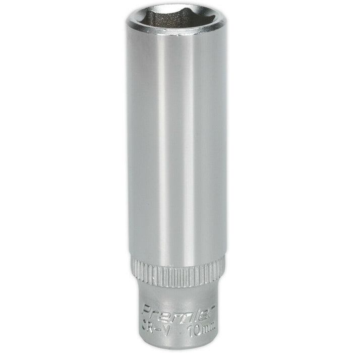 10mm Forged Steel Deep Drive Socket 1/4" Square Drive Chrome Vanadium Socket Loops