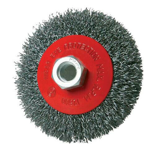 115mm Wire Flat Bevel Brush M14 x2 Female Thread Angle Grinder Drill Wheel Loops